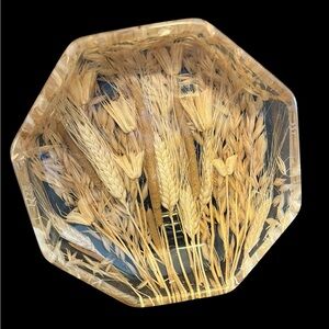Vintage Tuscan Square Acrylic Wheat Bowl